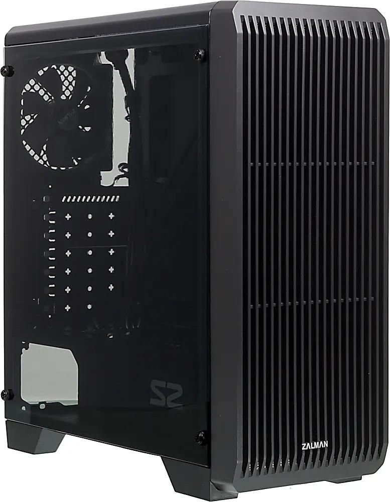 Корпус ATX Zalman S2, Midi-Tower, без БП,  черный [s2 black]